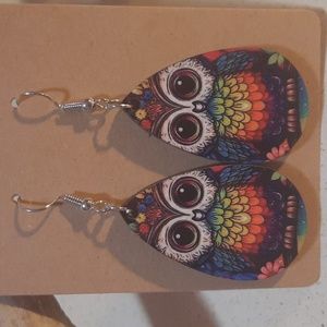 Colorful Owl Earrings